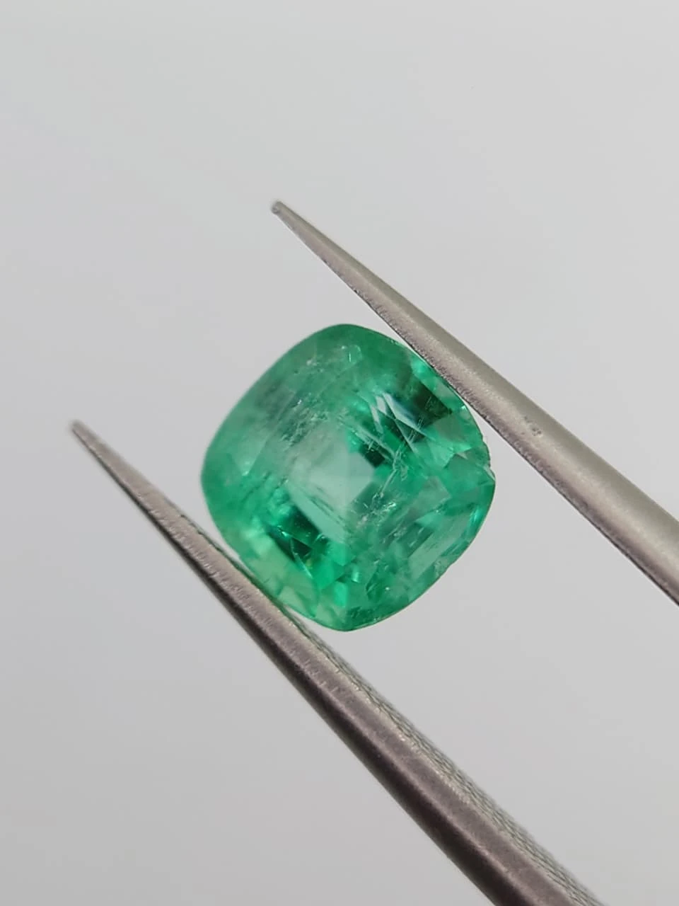 1.63ct Untreated Natural Cushion Cut Emerald from Afghanistan — view 5